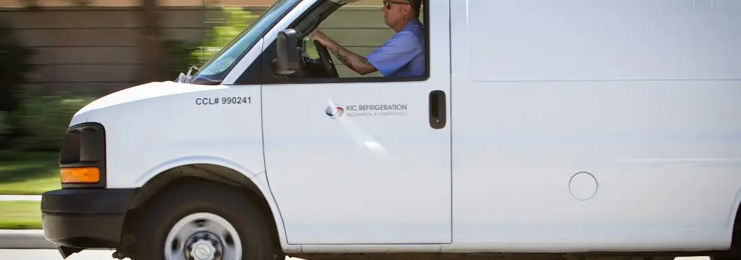 KIC Refrigeration service vehicle serving Warrenton area